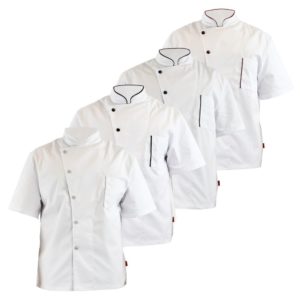 Veste de cuisine manches courtes